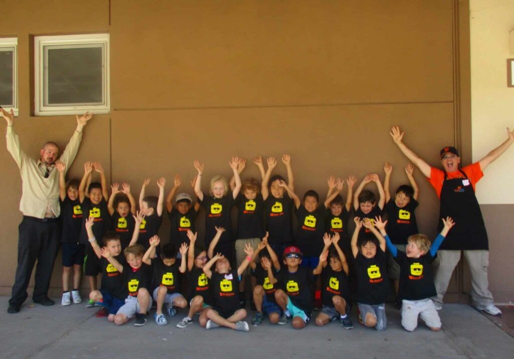 kids at brainvyne lego spring break and summer camps