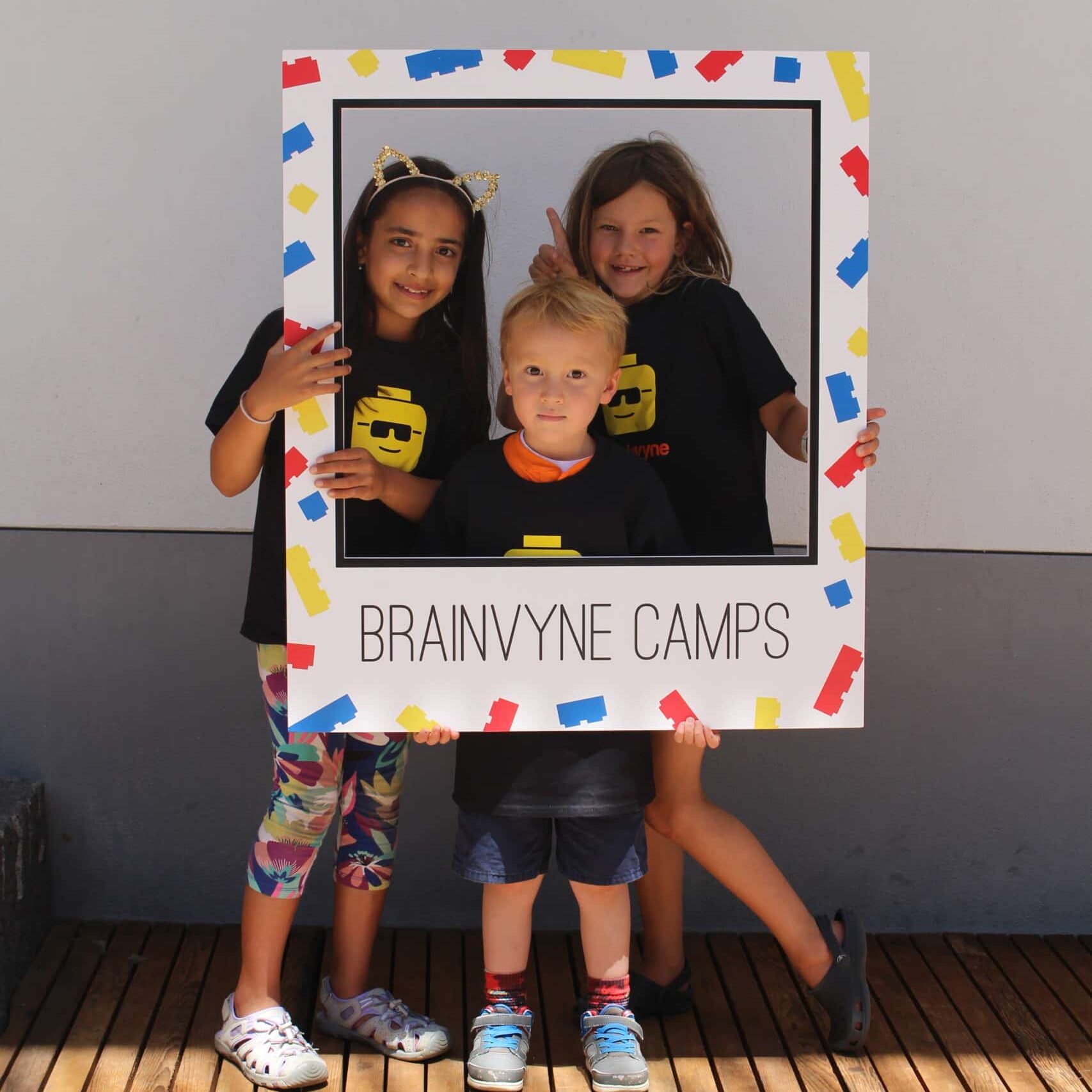 kids at brainvyne lego spring and summer camps